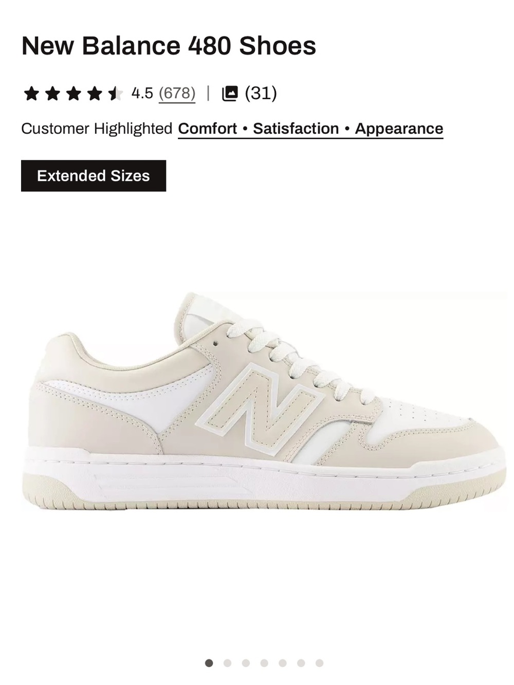 New balance 480 shoes